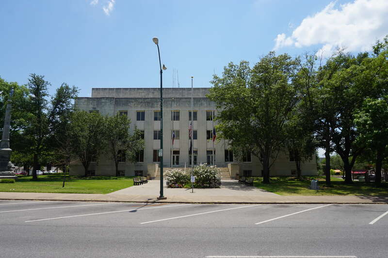 The Grayson County Courthouse in Sherman, Texas (United States).
