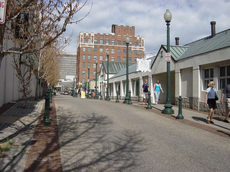 Wall Street in downtown Asheville