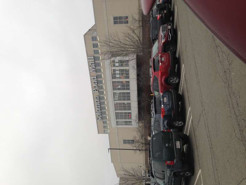The sign on the Solomon Pond Mall on Boxing Day 2016