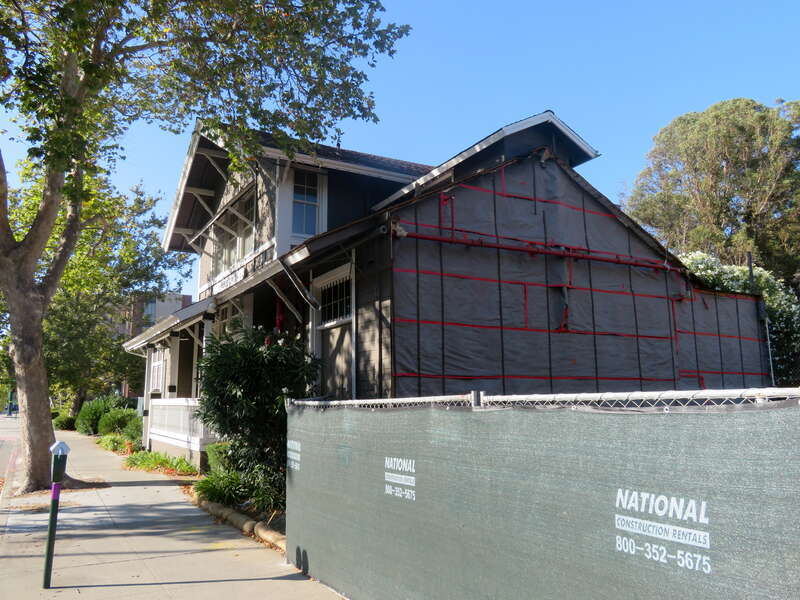 The former Walnut Creek station in August 2018