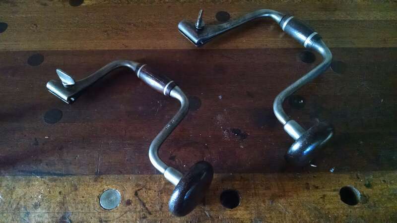 The Fray and Spofford U.S. Patent No. 25,984 issued to Nelson Spofford on November 1, 1859.
The patented style of this brace are favorites of wood chair makers and other traditional woodworkers