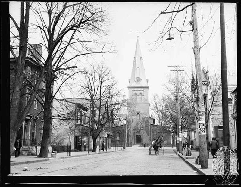 St. Anne's Church, Annapolis, from West Street. Taken April 1910
