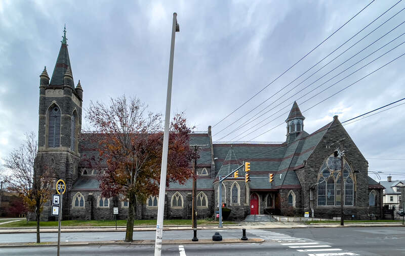 St. John's Episcopal Church, Bridgeport, Connecticut. Park and Fairfield Avenue.