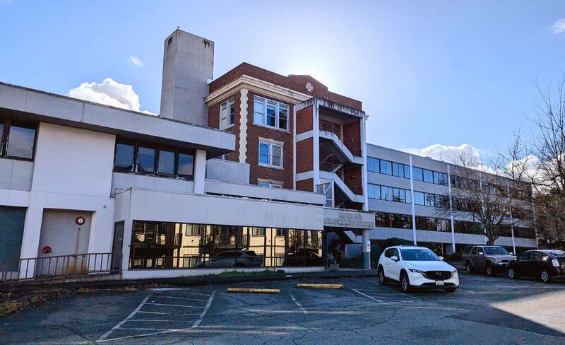 The site of St. Luke's hospital. It is still used sparingly by PeaceHealth for recordskeeping