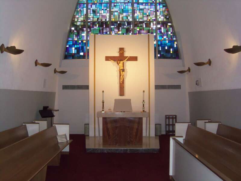 The tabernacle of St. Mary's Catholic Church in Rockville, Maryland.