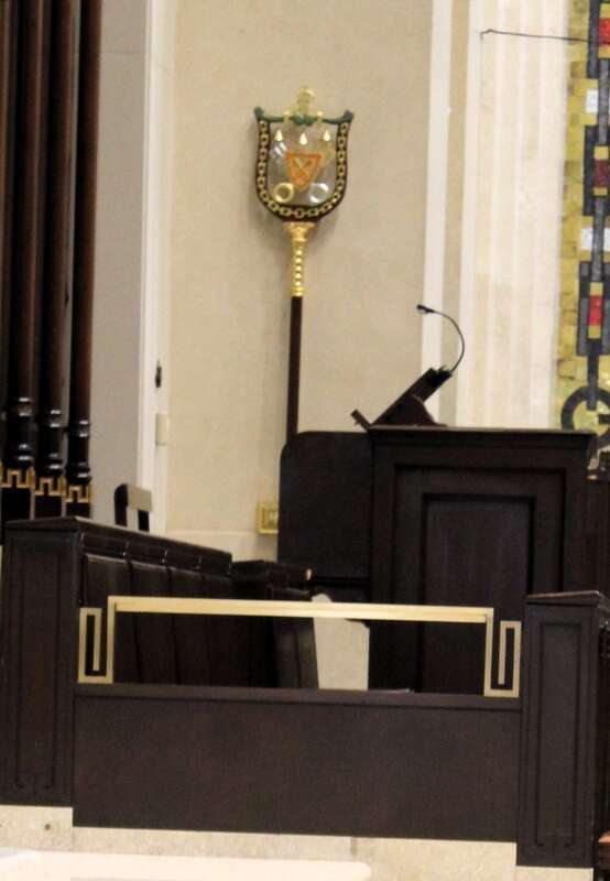 Interior of Cathedral Basilica of St. Peter in Chains in Cincinnati, Ohio.