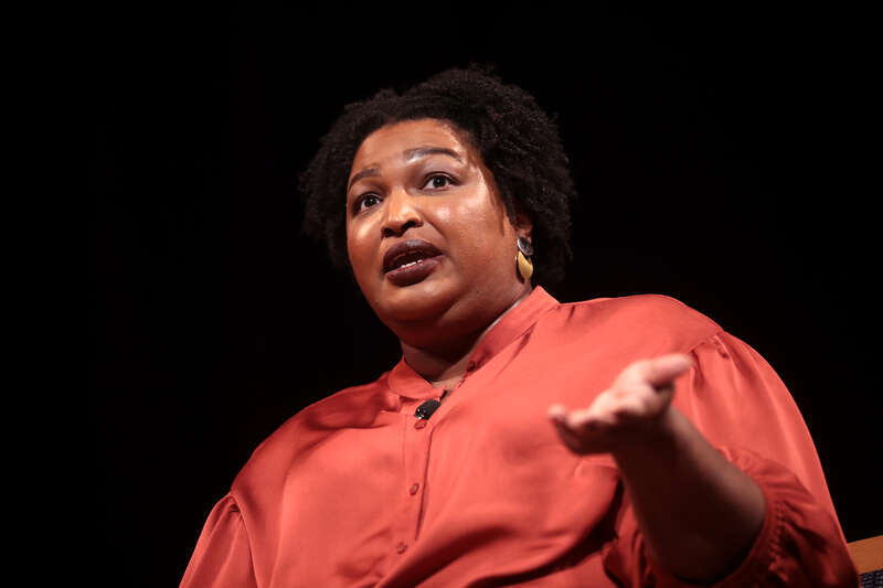 Former Minority Leader of the Georgia House of Representatives Stacey Abrams speaking with attendees at a conversation at the Mesa Arts Center in Mesa, Arizona.

Please attribute to Gage Skidmore if used elsewhere.