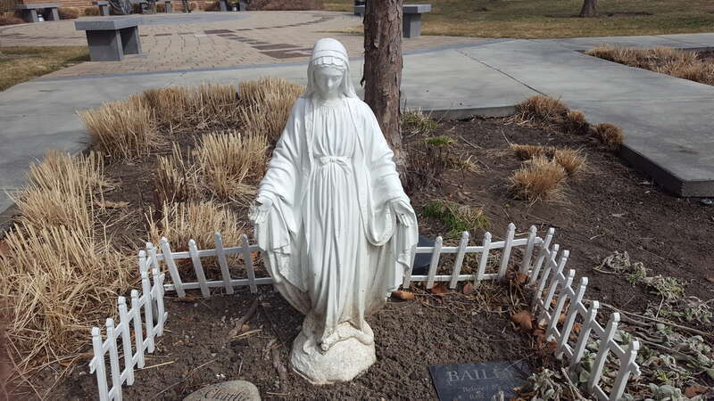 Statue of Mary at Saint John the Baptist Catholic Church in Draper Utah