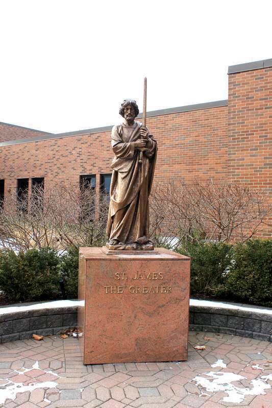 Statue of Saint James the Greater, Saint James Catholic Church, 46325 Ten Mile Road, Novi, Michigan