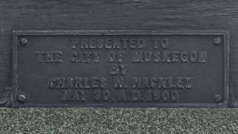 Statue of Ulysses S. Grant at Hackley Park in Muskegon, Michigan