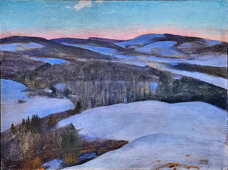 Oil on canvas board Snow Bound—Dawn by Edward Jean Steichen.On display at the Huntington Library, Art Museum, and Botanical Garden, San Marino, California, USA.



The Huntington Library, Art Museum, and Botanical Gardens
  





Native