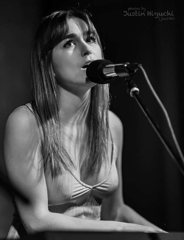 Susy Sun performing live in the Out of Order bar at Tenants of the Trees in Silverlake, Los Angeles, California, on Wednesday, January 4, 2016.