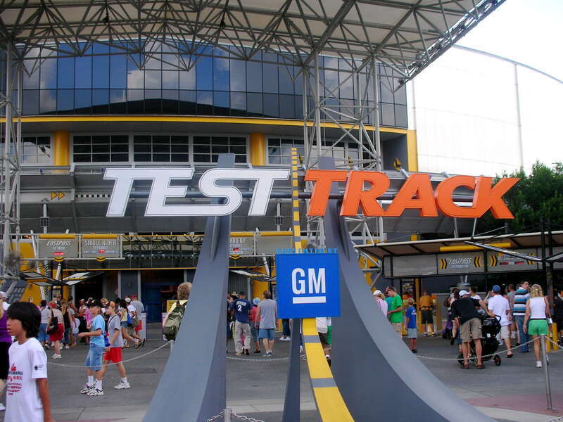 Test Track, a popular attraction at Epcot, at the Walt Disney World Resort, Florida, United States