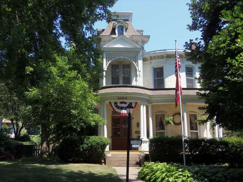 Theodore Eldridge House in Davenport, Iowa.  Listed on the National Register of Historic Places.