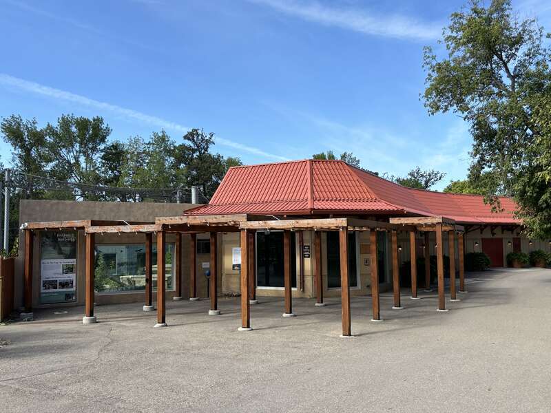 Tiger habitat at the Roosevelt Park Zoo in Minot, North Dakota.