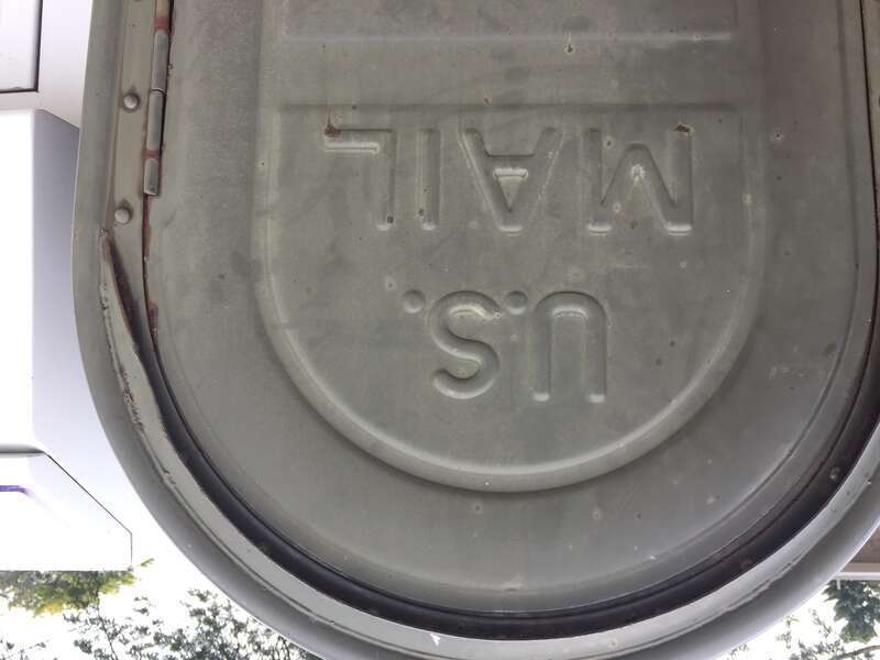 This U.S. Mail box is in Southern, New Hampshire.