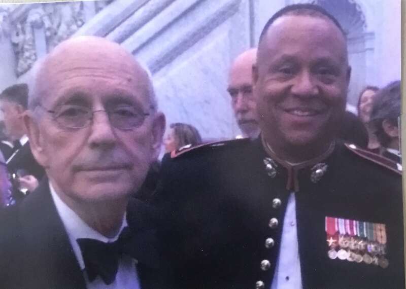 U.S. Marine Colonel Steven P. Logan Library of Congress Burton Awards with U.S. Supreme Court Justice Breyer