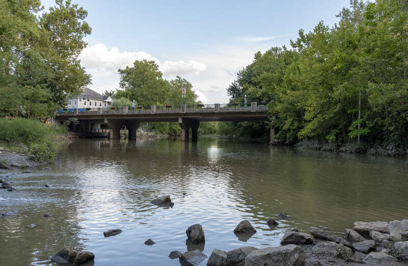 U.S. Route 62 crossing Big Walnut Creek in Gahanna, Ohio.