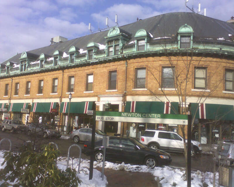 Union Street in Newton Centre, Newton, Massachusetts