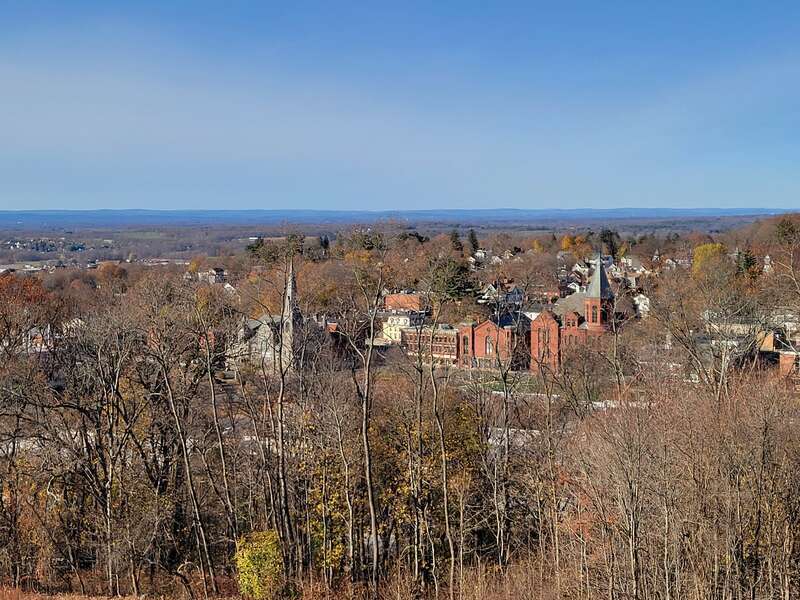 View of Rockville from the Tower on Fox Hill, Vernon Connecticut