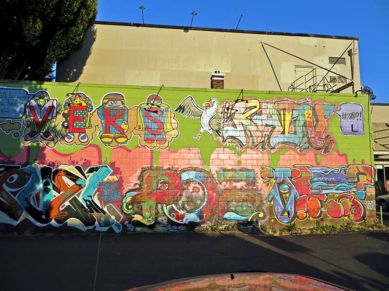 Mural in downtown Olympia, Washington.