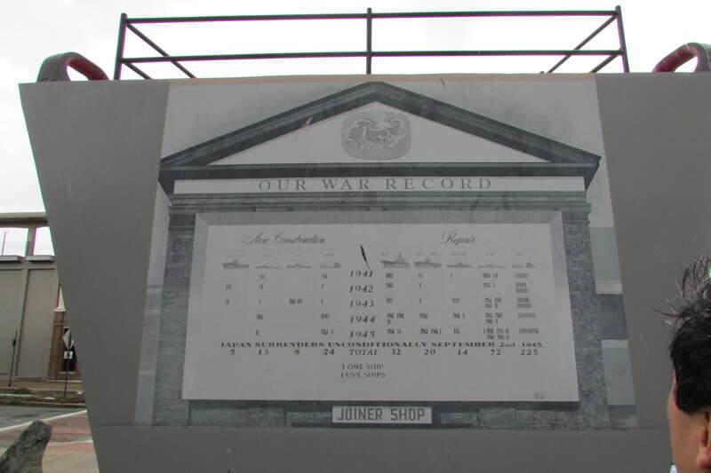 War Record of the Puget Sound Naval Shipyard located in the Harborside Fountain Park, Bremerton, Washington.