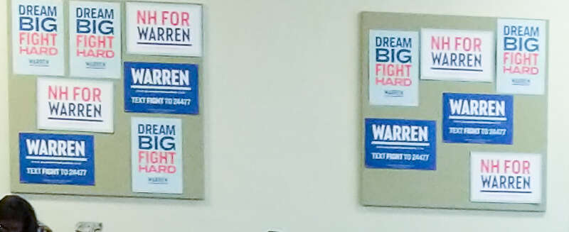 Elizabeth Warren dancing with little girl