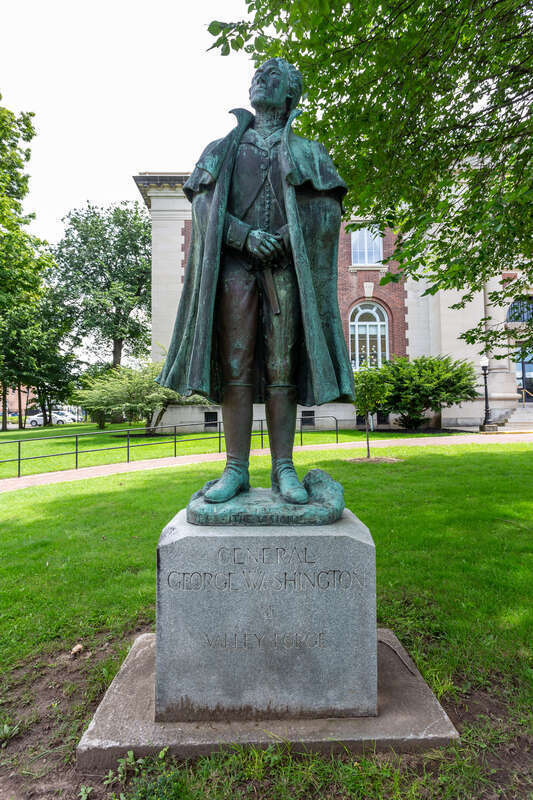 The Vision (George Washington at Valley Forge) (1959), by Benjamin Thorne Gilbert, Utica Public Library, Utica New York.