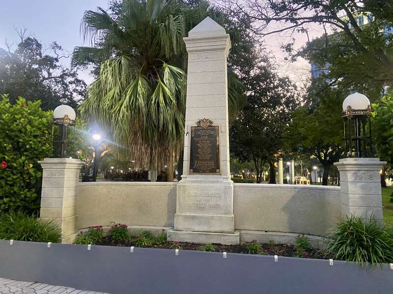 World War I Memorial
&quot;HEROS OF THE WORLD WAR&quot;

St. Petersburg, Florida, United States