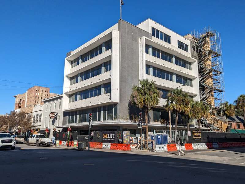 Former First Federal Savings &amp;amp; Loan building at 132 East Broughton Street, Savannah, Georgia.