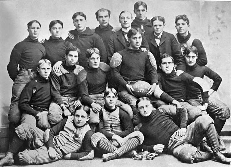 1897 Western Reserve football team, Case Western Reserve Spartans, Cleveland, Ohio, USA.