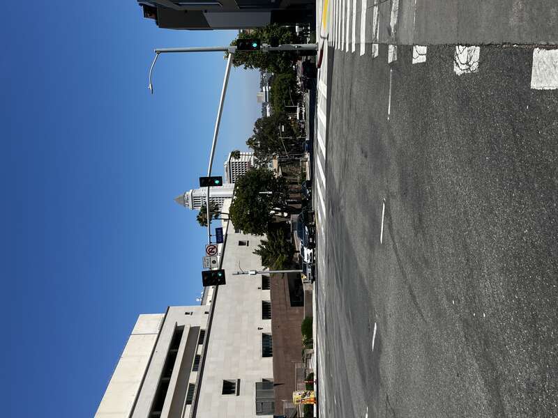 1st Street (Los Angeles) from Grand Avenue (July 2022)
