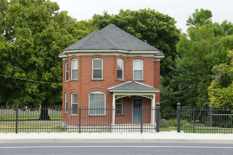 The Albert and Celestine Mabey House, a historic home in South Jordan, Utah, United States.