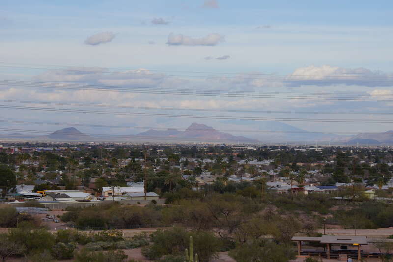 2014, View E, Scottsdale, North Mesa and the Usery Mountains