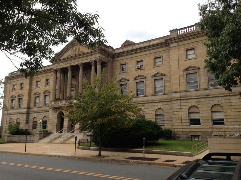 View of Mercer County Court House in Trenton, New Jersey from the north