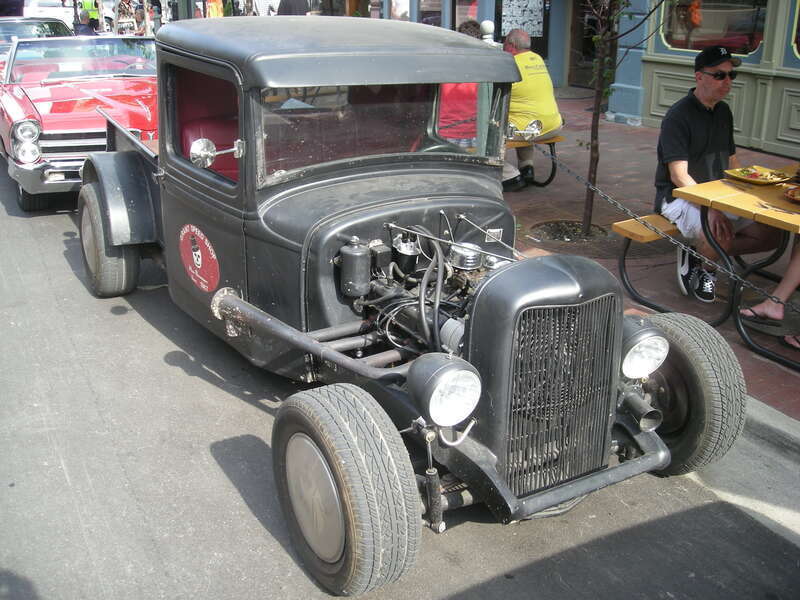 A 1932 Ford Model A at the 2014 Rolling Sculpture Car Show in Ann Arbor, Michigan (United States).
