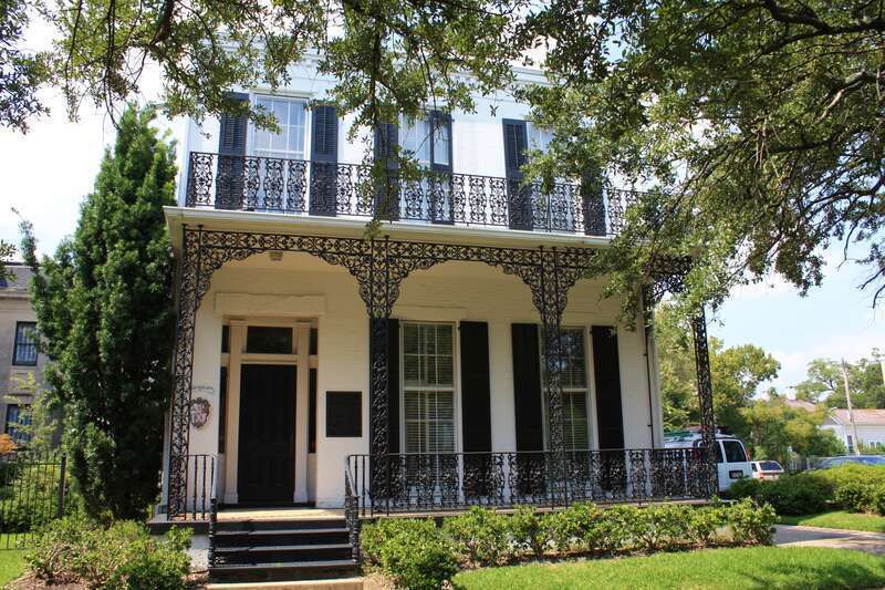 Admiral Raphael Semmes House at 804 Government Street in Mobile, Alabama.  On the National Register of Historic Places.