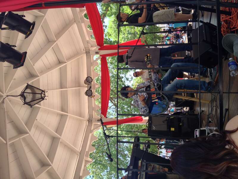 Al Hurricane performing at the San Felipe De Neri 2014 fiestas at Old Town Plaza in Albuquerque, New Mexico.