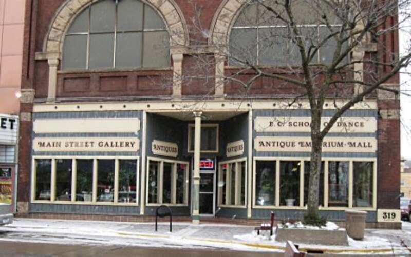 Antique Emporium on the corner of South Barstow and Main Streets