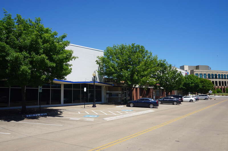 Main Street in Arlington, Texas (United States).