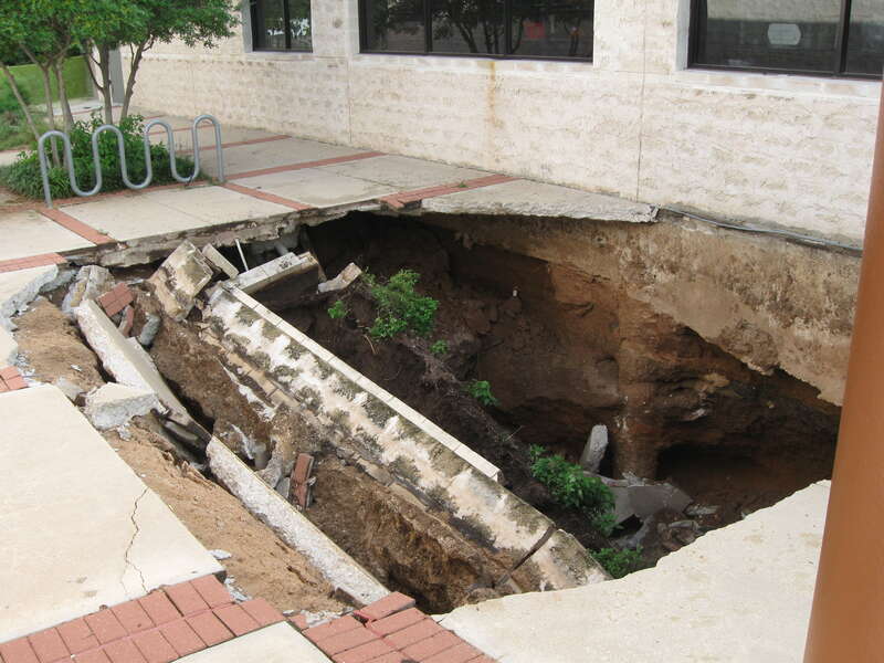 Austin, TX. North Lamar Sink Hole