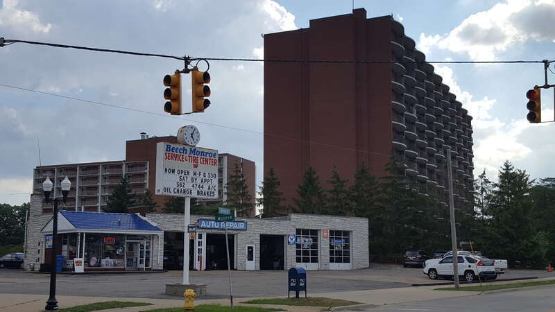 Auto service station near Hubbard Manor, Dearborn, Michigan