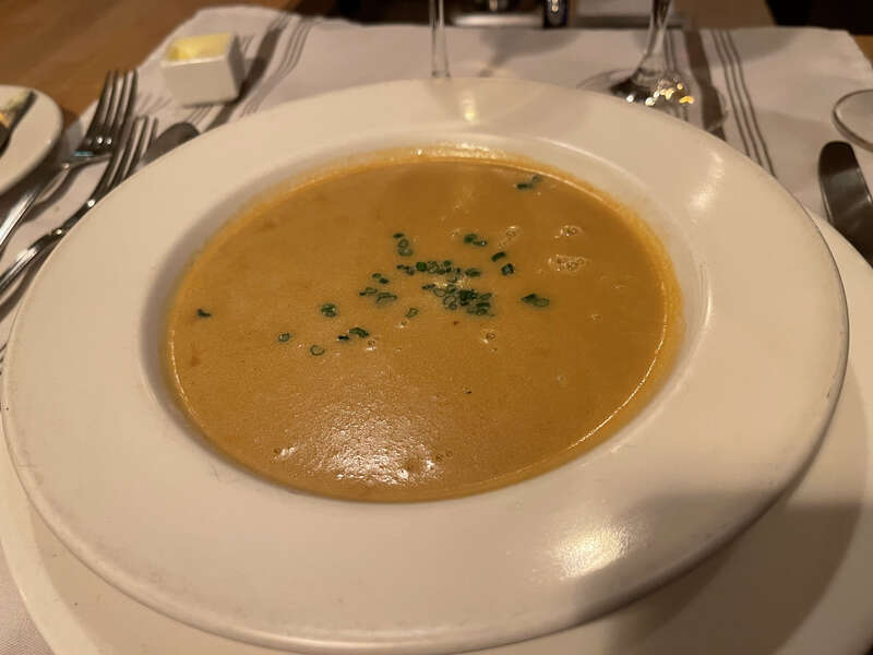 Lobster bisque at BL Brasserie in Paso Robles, California.
