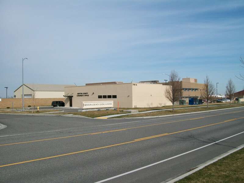Benton County Coroner's Office at 7122 W. Okanogan Place in Kennewick, Washington.