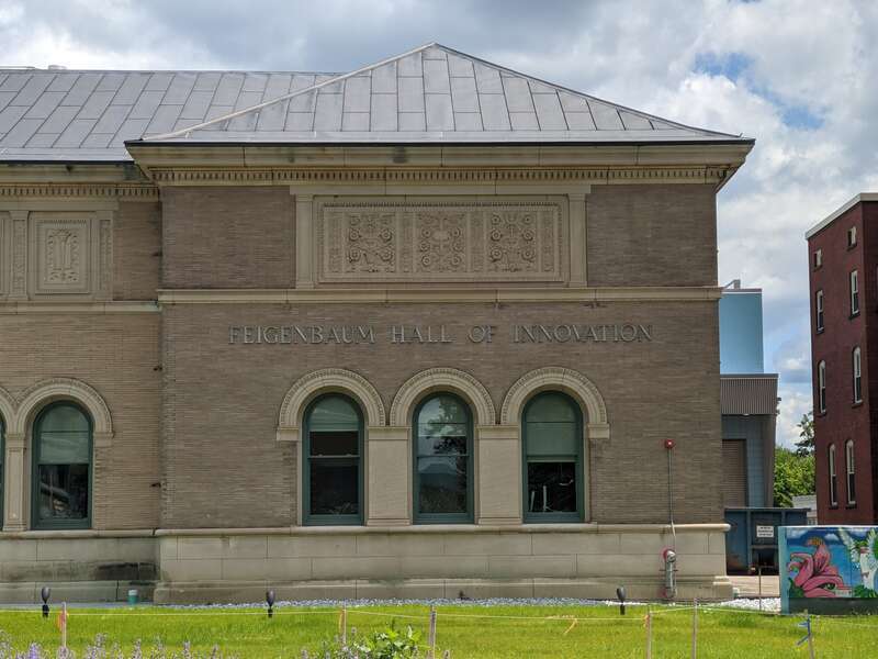 Exterior of the Feigenbaum Hall of Innovation in Berkshire Museum