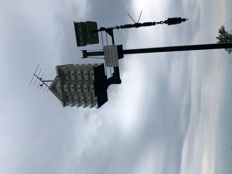 Birdhouse with TV Antenna at Lakewood Park, Lakewood OH