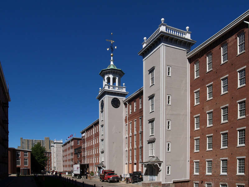 Boott Mills inner courtyard, Lowell, Massachusetts