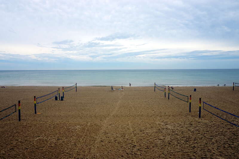 Bradford Beach in Milwaukee, Wisconsin (United States).