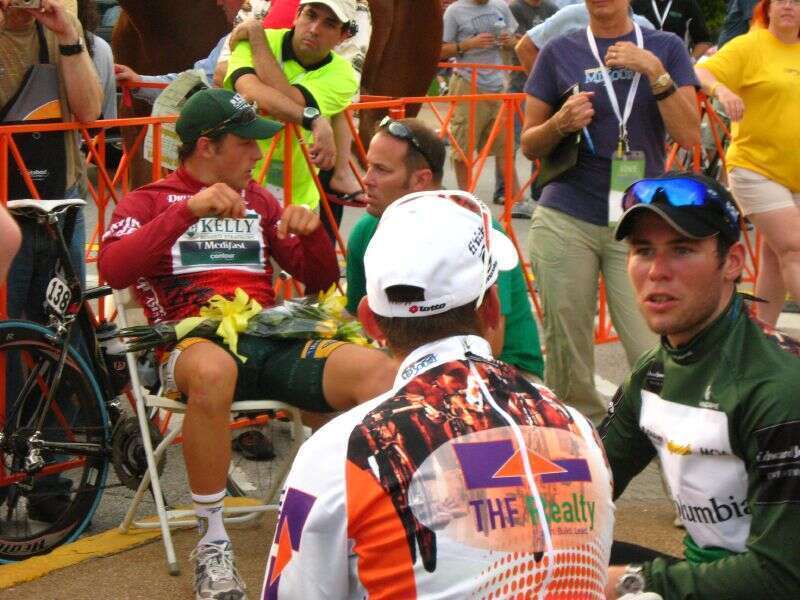 Cavendish talking with Kreuziger