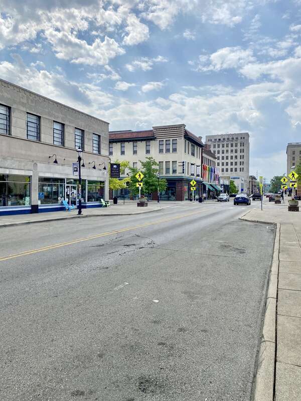 Built in the 19th Century and early 20th Century, these buildings comprise the downtown business district of the industrial suburban city of Middletown, located between Cincinnati and Dayton, Ohio along the Great Miami River.  The buildings are